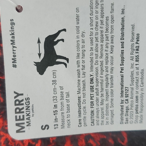 Buffalo Check Sweater for Cats and Dogs-Small - Picture 3 of 6